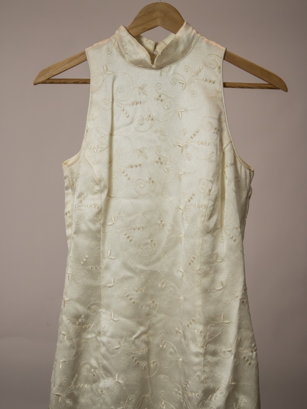 Jessica McClintock Collections Vintage Long Cream Dress